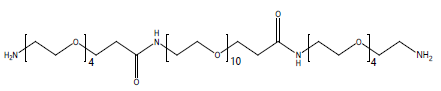 H2NCH2CH2-PEG4-CONH-PEG10-CH2CH2NHCO-PEG4-CH2CH2NH2