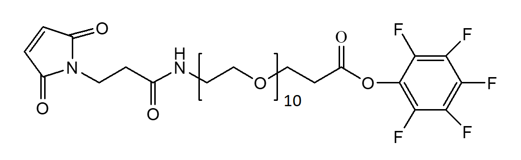 Maleimide-NH-PEG10-CH2CH2COOPFP Ester