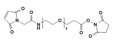 Mal-CH2CONH-PEG5-CH2CH2COONHS Ester