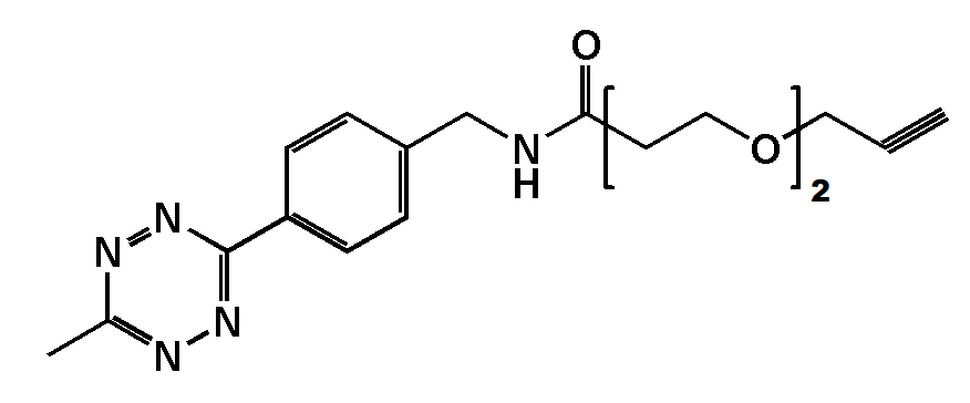 Methyltetrazine-CH2NHCO-PEG2-Propargyl