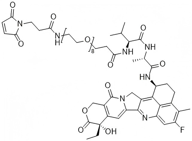 Mal-PEG8-amide-Val-Ala-Exatecan