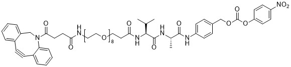 DBCO-PEG8-Val-Ala-PAB-PNP