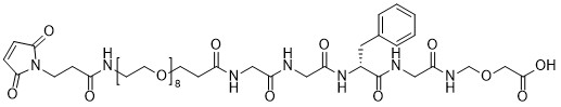 Mal-Amido-PEG8-Gly-Gly-L-Phe-N-[(carboxymethoxy)methyl]Glycinamide