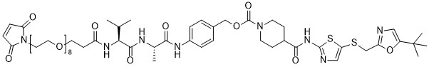 Mal-PEG8-Val-Ala-PAB-SNS-032