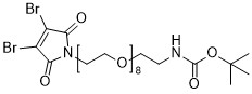3,4-Dibromo-Mal-PEG8-Boc-Amine